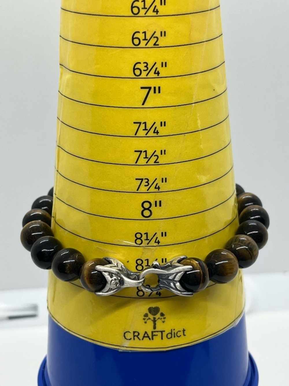 David Yurman, yellow tiger eye spiritual beads bracelet 8mm - Picture 6 of 6